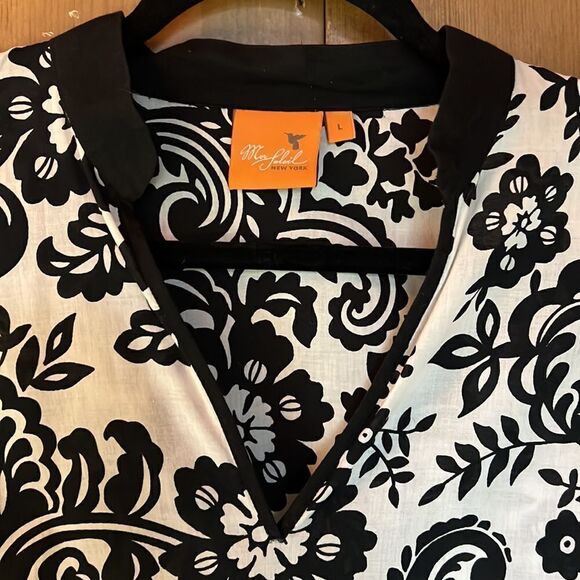 Mer Soleil New York 100% cotton tunic Made in USA - Picture 3 of 4